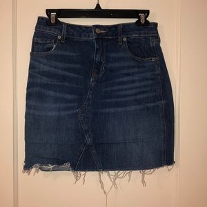 american eagle jean skirt